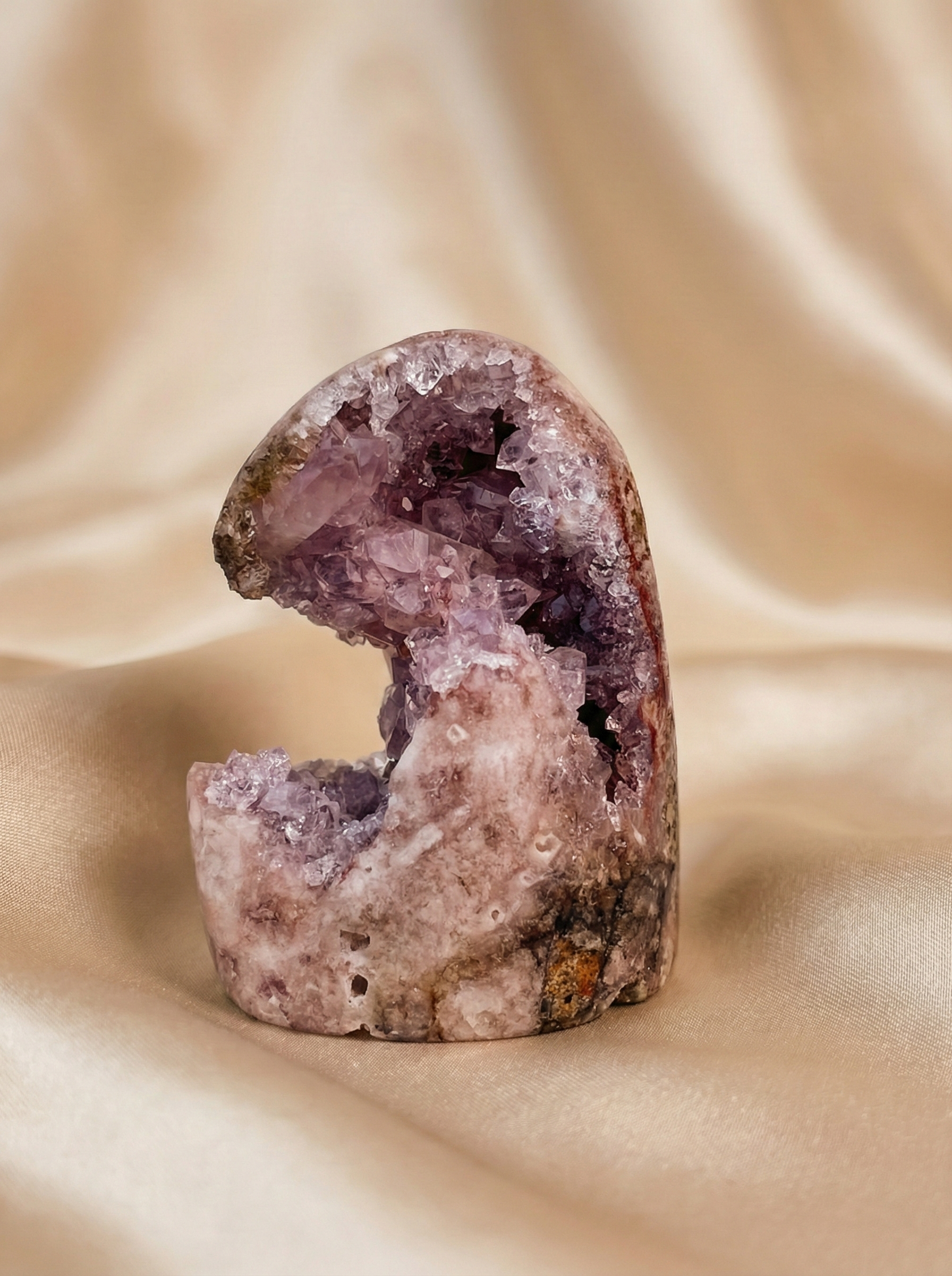 Pink and Purple Druzy Amethyst